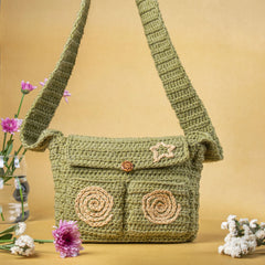 Eden Crochet Handbag – Handcrafted Grace with Earthy Charm TERRY ROGER